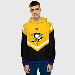 Толстовка-худи мужская NHL: Pittsburgh Penguins, цвет: 3D-синий — фото 2