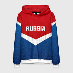 Толстовка-худи мужская Russia Team, цвет: 3D-белый