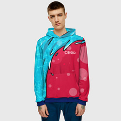 Толстовка-худи мужская Water Elemental - Дух воды, цвет: 3D-синий — фото 2