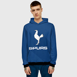 Толстовка-худи мужская Tottenham Spurs, цвет: 3D-черный — фото 2