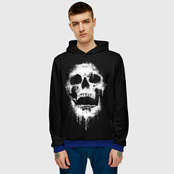 Толстовка-худи мужская Evil Skull, цвет: 3D-синий — фото 2