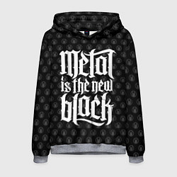 Толстовка-худи мужская Metal is the new Black, цвет: 3D-меланж