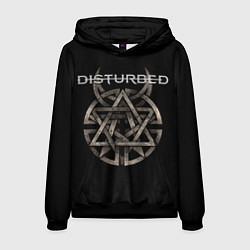 Толстовка-худи мужская Disturbed Logo, цвет: 3D-черный