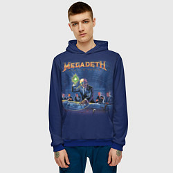 Толстовка-худи мужская Megadeth: Rust In Peace, цвет: 3D-синий — фото 2