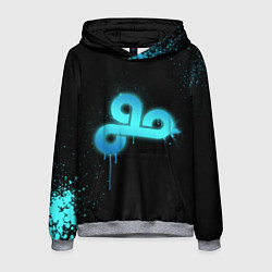 Толстовка-худи мужская Cloud 9: Black collection, цвет: 3D-меланж