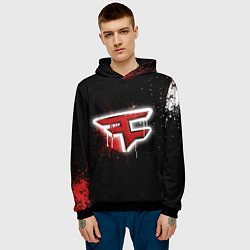 Толстовка-худи мужская FaZe Clan: Black collection, цвет: 3D-черный — фото 2