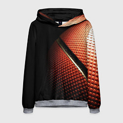 Толстовка-худи мужская Баскетбольный мяч, цвет: 3D-меланж