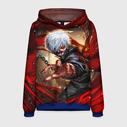 Толстовка-худи мужская Blood, цвет: 3D-синий