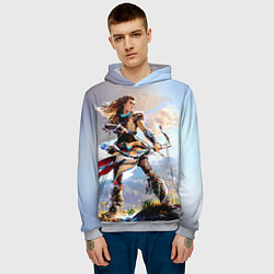 Толстовка-худи мужская HZD 4, цвет: 3D-меланж — фото 2