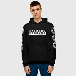 Толстовка-худи мужская DeadBoy, цвет: 3D-черный — фото 2