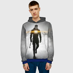 Толстовка-худи мужская Гордон Фримен, цвет: 3D-синий — фото 2
