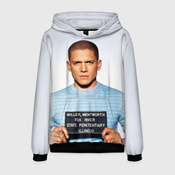 Толстовка-худи мужская Prison Break: Michael Scofield цвета 3D-черный — фото 1