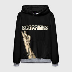 Толстовка-худи мужская Scorpions Rock, цвет: 3D-меланж
