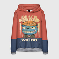 Толстовка-худи мужская Black Mirror: The Waldo цвета 3D-меланж — фото 1