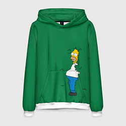 Мужская толстовка Гомер в кустах