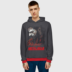 Толстовка-худи мужская Metal Gear Solid, цвет: 3D-красный — фото 2