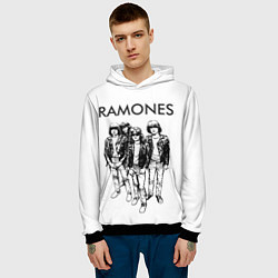 Толстовка-худи мужская Ramones Party, цвет: 3D-черный — фото 2