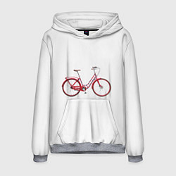 Толстовка-худи мужская Велосипед, цвет: 3D-меланж