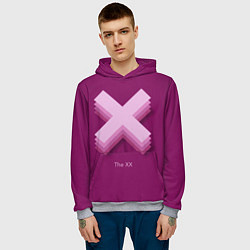 Толстовка-худи мужская The XX: Purple, цвет: 3D-меланж — фото 2
