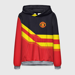 Толстовка-худи мужская Man United FC: Red style, цвет: 3D-меланж