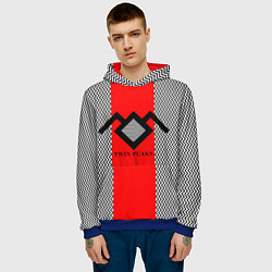 Толстовка-худи мужская Twin Peaks Mark, цвет: 3D-синий — фото 2