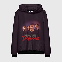 Толстовка-худи мужская Группа Imagine Dragons, цвет: 3D-черный