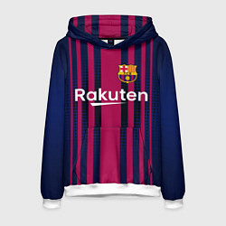 Толстовка-худи мужская FC Barcelona: Rakuten, цвет: 3D-белый