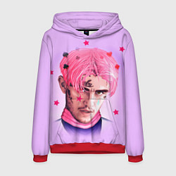 Мужская толстовка Lil Peep: Pink Edition