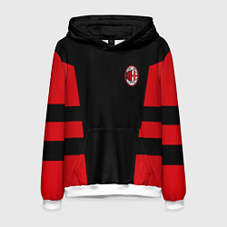 Толстовка-худи мужская АC Milan: Black Sport, цвет: 3D-белый