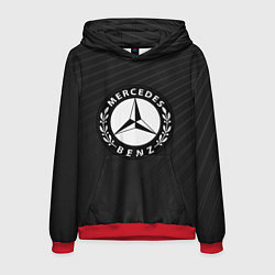 Толстовка-худи мужская Mercedes-Benz, цвет: 3D-красный