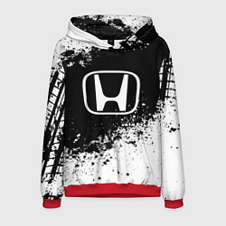 Толстовка-худи мужская Honda: Black Spray, цвет: 3D-красный