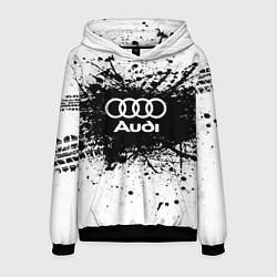 Толстовка-худи мужская Audi: Black Spray, цвет: 3D-черный