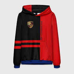 Толстовка-худи мужская Porsche: Red Sport, цвет: 3D-синий