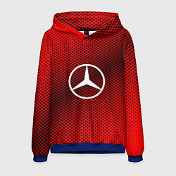 Толстовка-худи мужская Mercedes: Red Carbon, цвет: 3D-синий