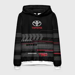 Толстовка-худи мужская Toyota TRD, цвет: 3D-белый