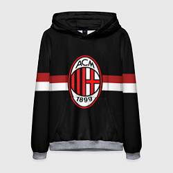 Толстовка-худи мужская AC Milan 1899, цвет: 3D-меланж