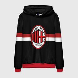 Толстовка-худи мужская AC Milan 1899, цвет: 3D-красный