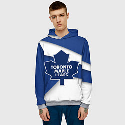 Толстовка-худи мужская Toronto Maple Leafs, цвет: 3D-меланж — фото 2