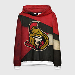 Толстовка-худи мужская HC Ottawa Senators: Old Style, цвет: 3D-белый