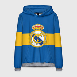 Толстовка-худи мужская Реал Мадрид, цвет: 3D-меланж