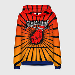 Толстовка-худи мужская Metallica Fist, цвет: 3D-синий