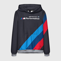Толстовка-худи мужская BMW M Performance, цвет: 3D-меланж