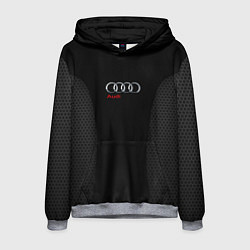 Толстовка-худи мужская Audi Carbon, цвет: 3D-меланж