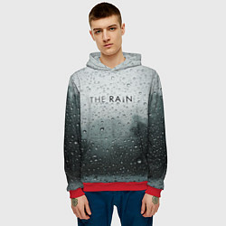 Толстовка-худи мужская The Rain, цвет: 3D-красный — фото 2