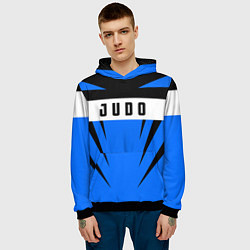 Толстовка-худи мужская Judo Fighter, цвет: 3D-черный — фото 2