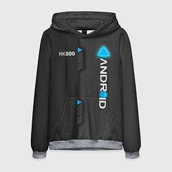 Толстовка-худи мужская RK800 Android, цвет: 3D-меланж