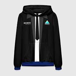 Толстовка-худи мужская RK800 Android Black, цвет: 3D-синий