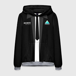 Толстовка-худи мужская RK800 Android Black, цвет: 3D-меланж