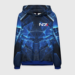 Мужская толстовка Mass Effect: Blue Armor N7