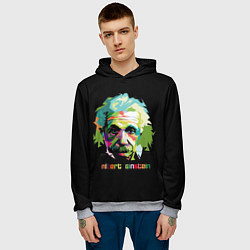 Толстовка-худи мужская Albert Einstein, цвет: 3D-меланж — фото 2